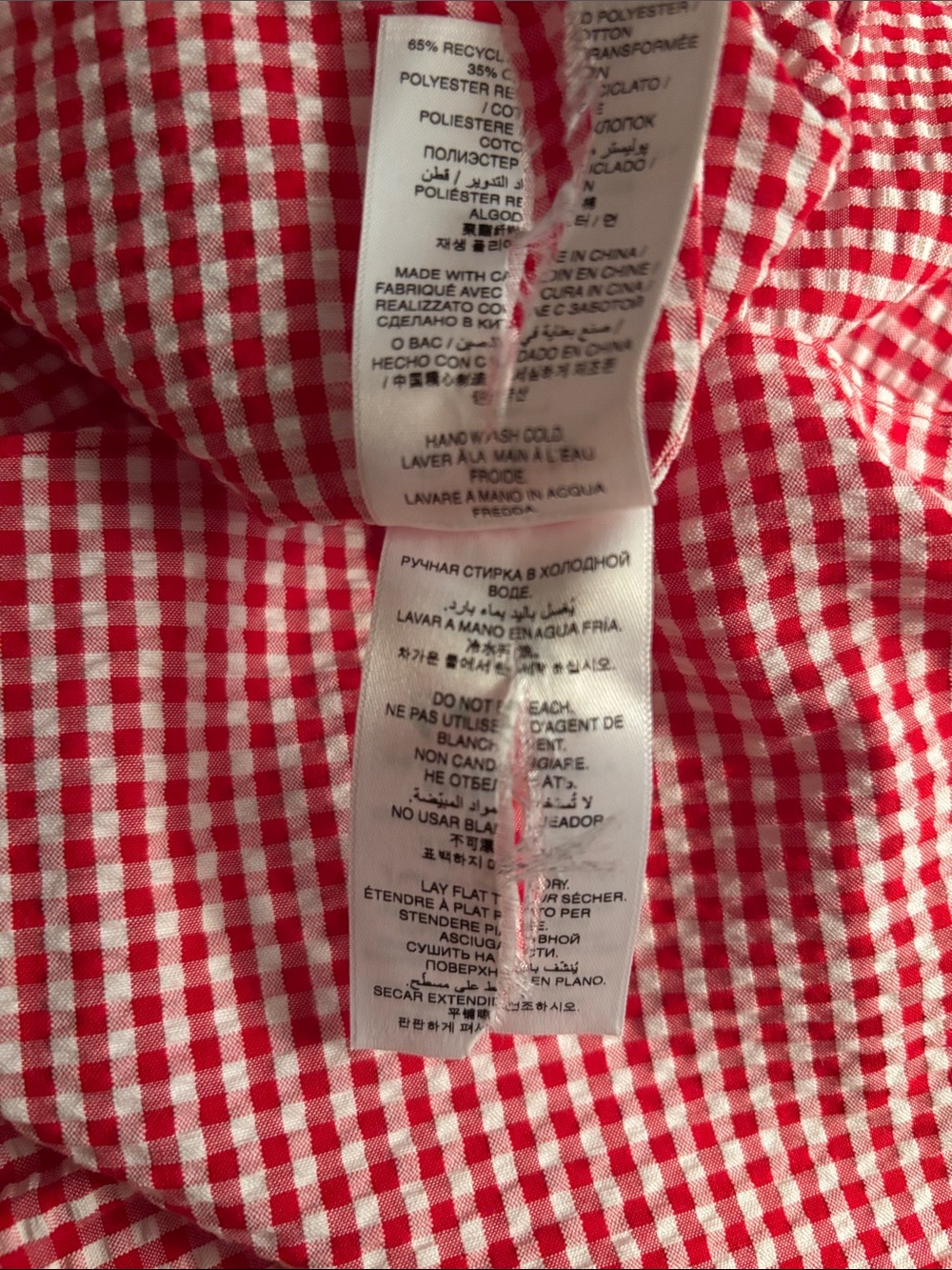 Doen Red and White Belline Gingham Midi Dress - Picture 6 of 6
